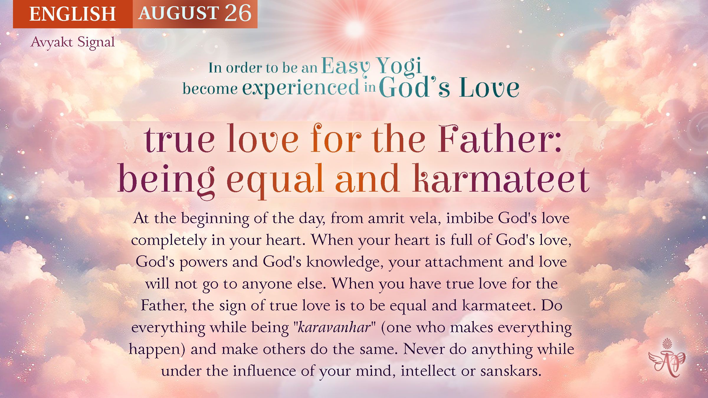 English_August26_True Love for Father- Being equal & Karmateetjpg