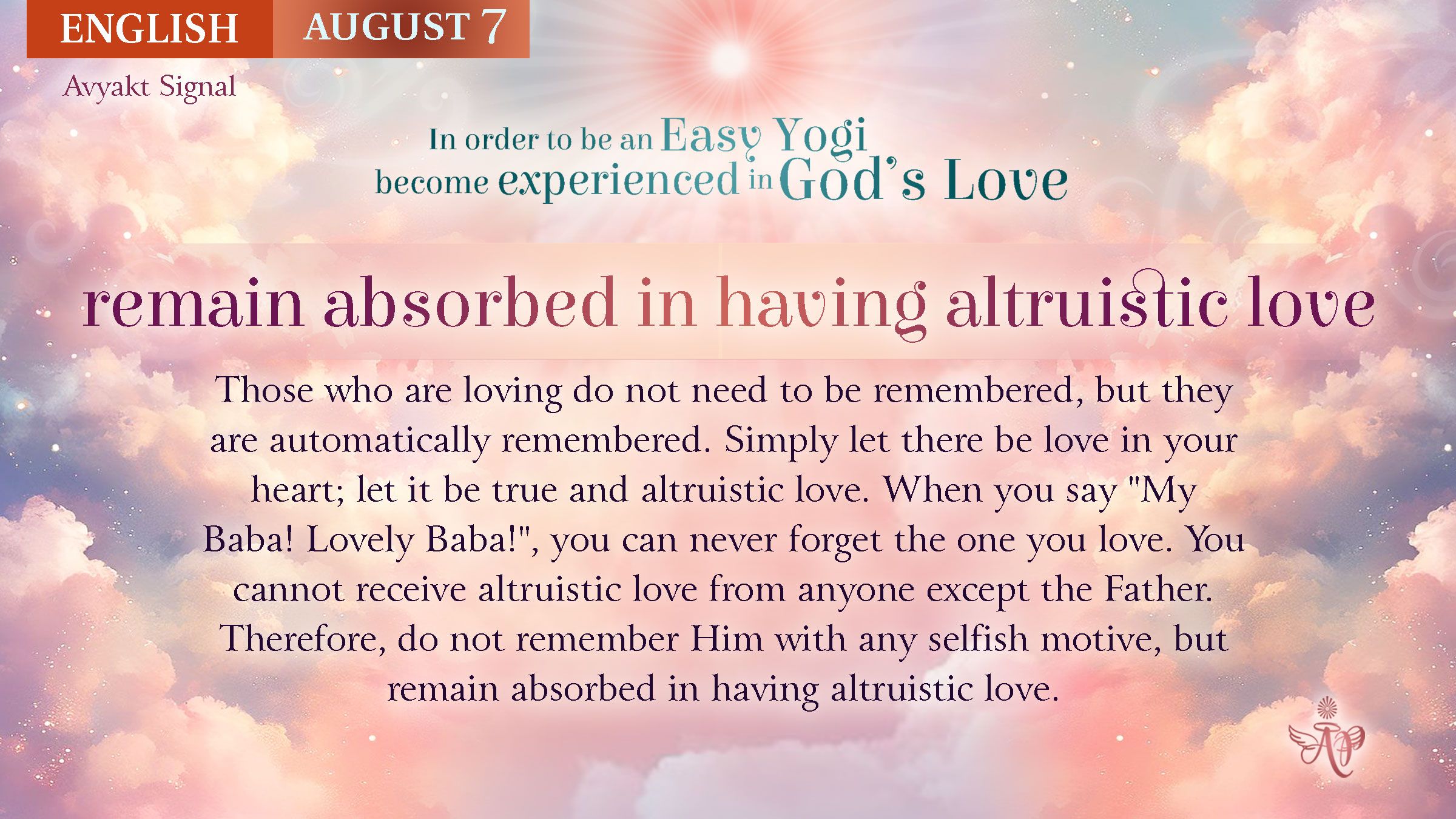 English_August7_Remain Absored in Having Altruistic Love.jpg
